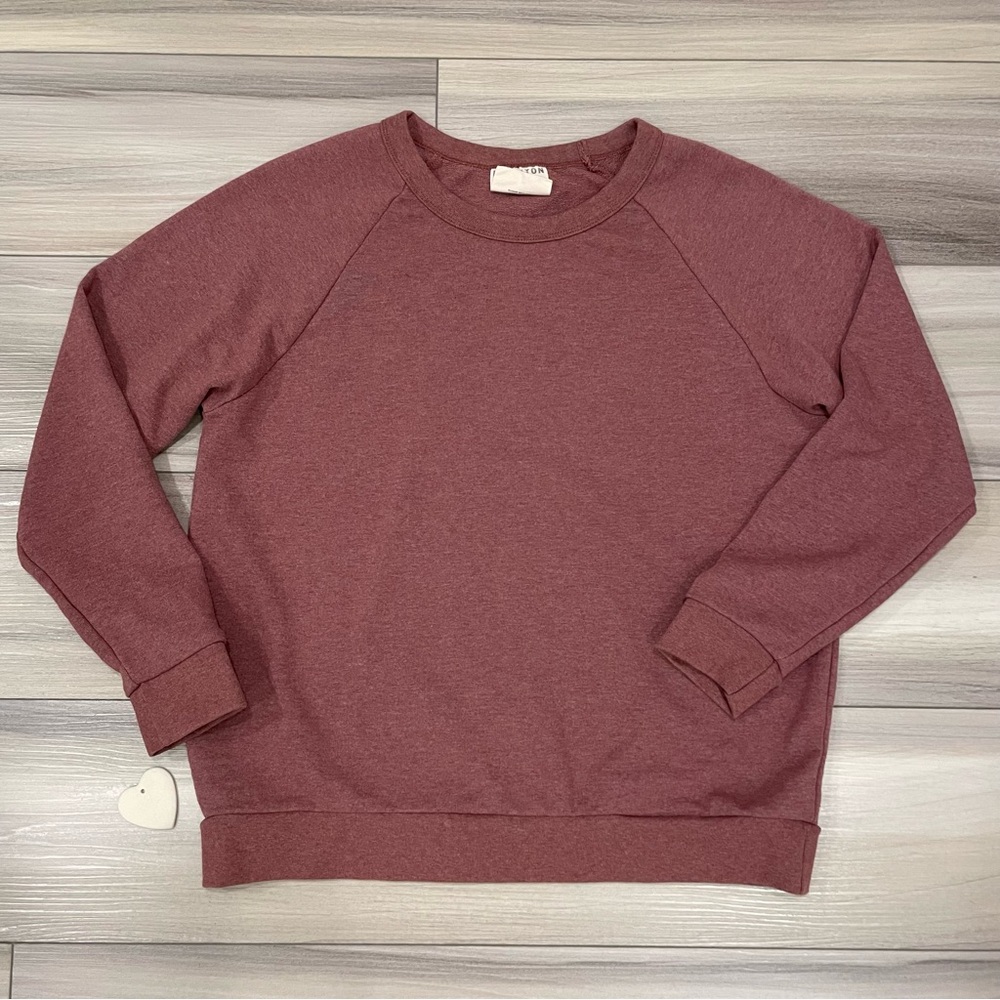 MOHNTON MADE Crewneck Pullover Top Size Large Recycled Fabrics Made in the USA